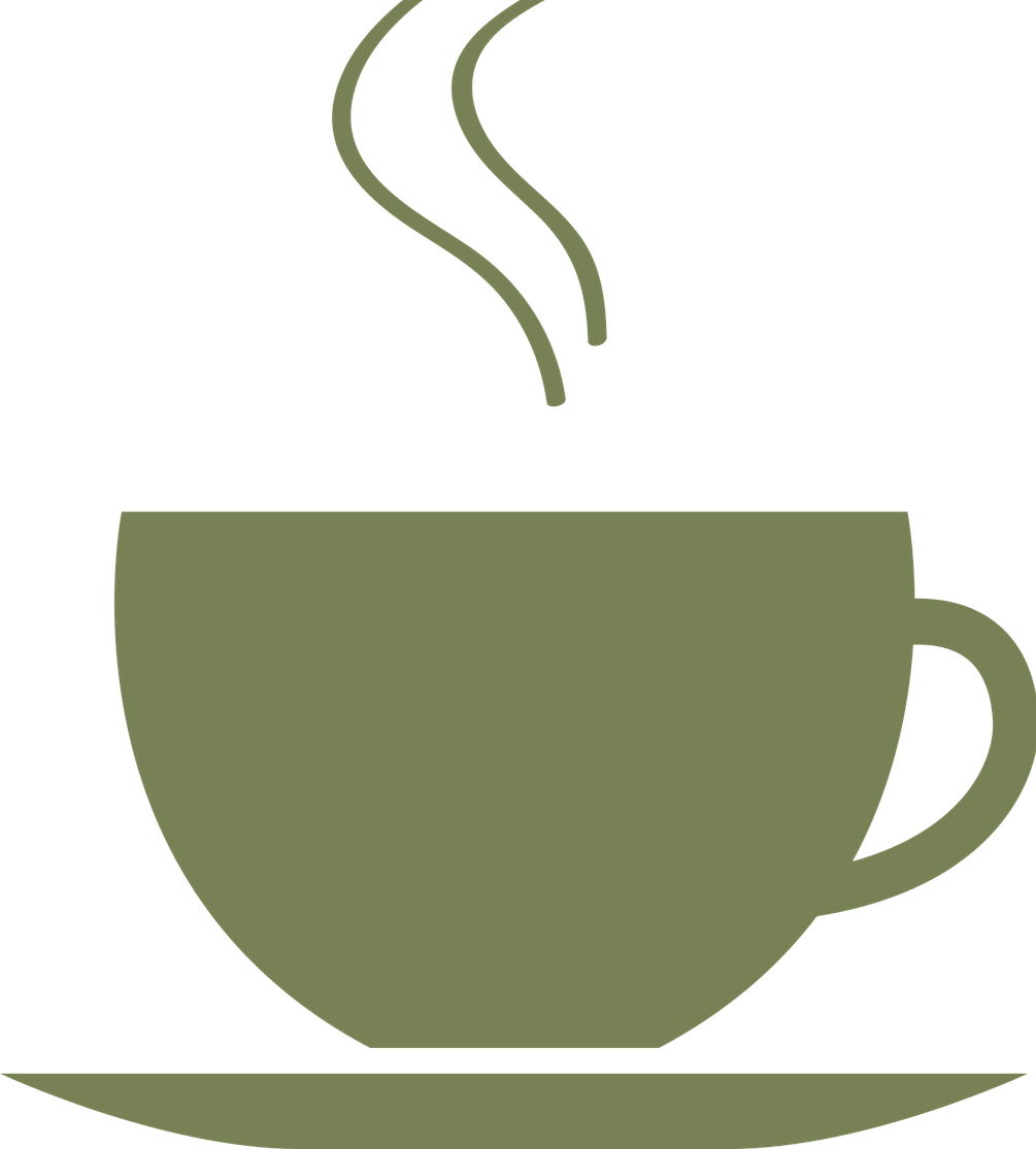 green cup saucer steam